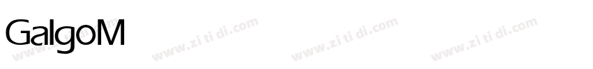 Galgo Medium字体转换